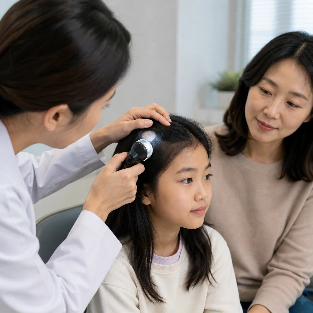 아이 원형탈모는 한 군데뿐이어도 바로 진료받아야 하나요?